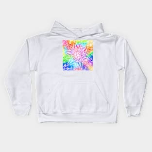 rainbow mandala Kids Hoodie